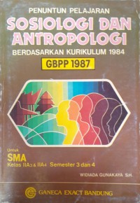 Image of Sosiologi dan Antropologi