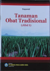 Image of Tanaman Obat Tradisional Jilid 1